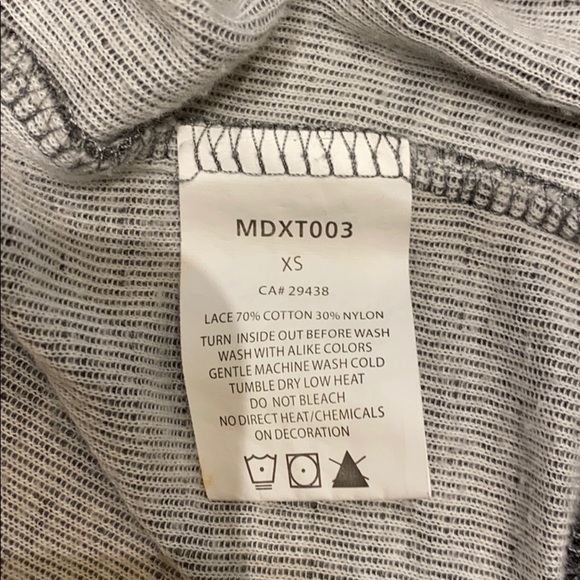 Miss Me Zip hoodie with lace design Grey & Black Jacket XS - Picture 7 of 9